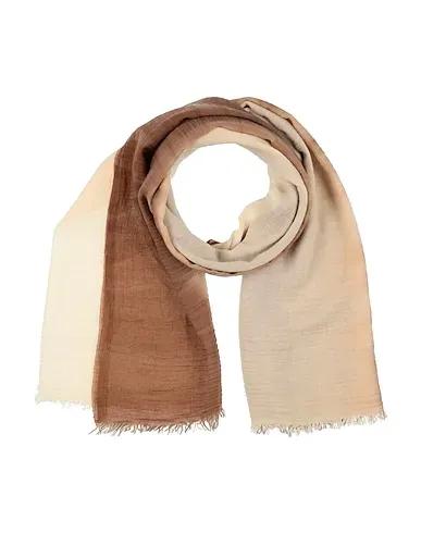 Cream Plain weave Scarves and foulards