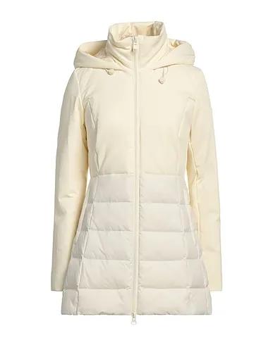 Cream Plain weave Shell  jacket