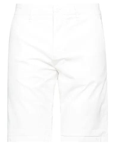 Cream Plain weave Shorts & Bermuda