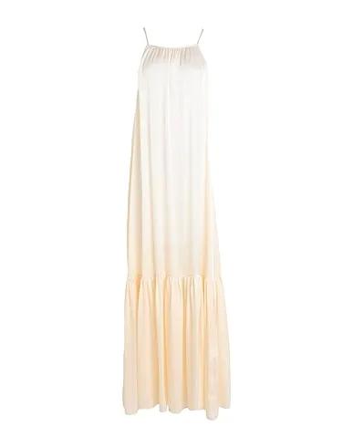 Cream Satin Long dress