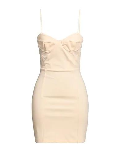 Cream Synthetic fabric Short dress