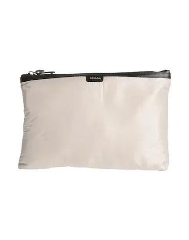 Cream Techno fabric Handbag