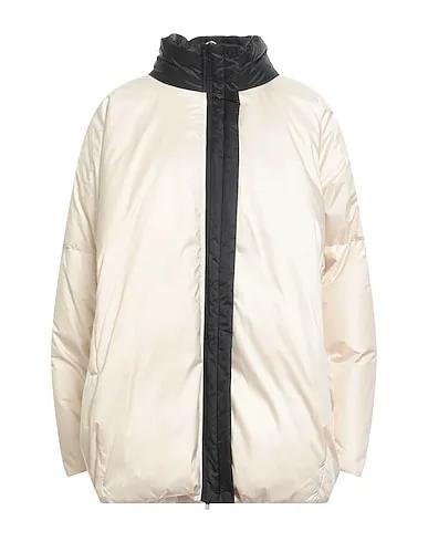 Cream Techno fabric Shell  jacket