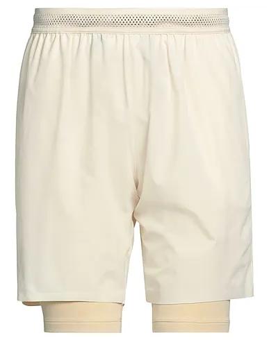 Cream Techno fabric Shorts & Bermuda