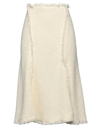 Cream Tweed Midi skirt