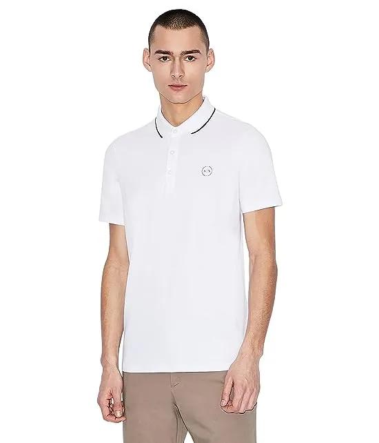 Crest Embroidered Logo Polo