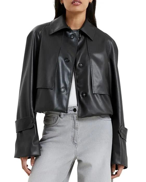 Crolenda Faux Leather Jacket