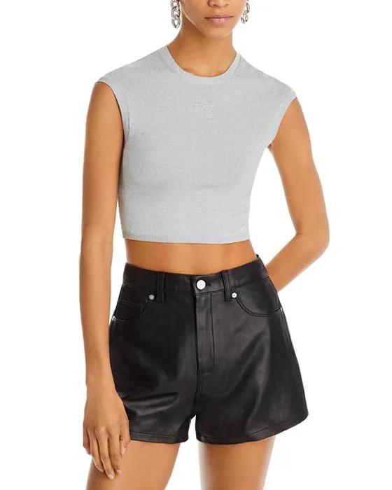 Cropped Cap Sleeve Top