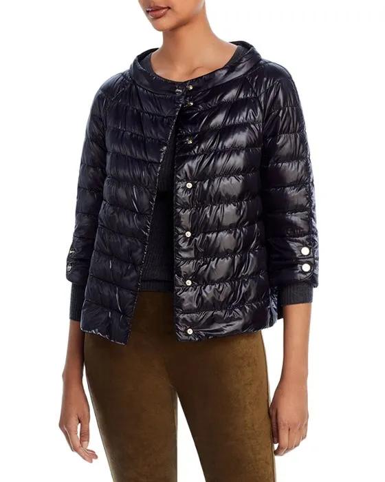 Cropped Down Puffer Jacket  