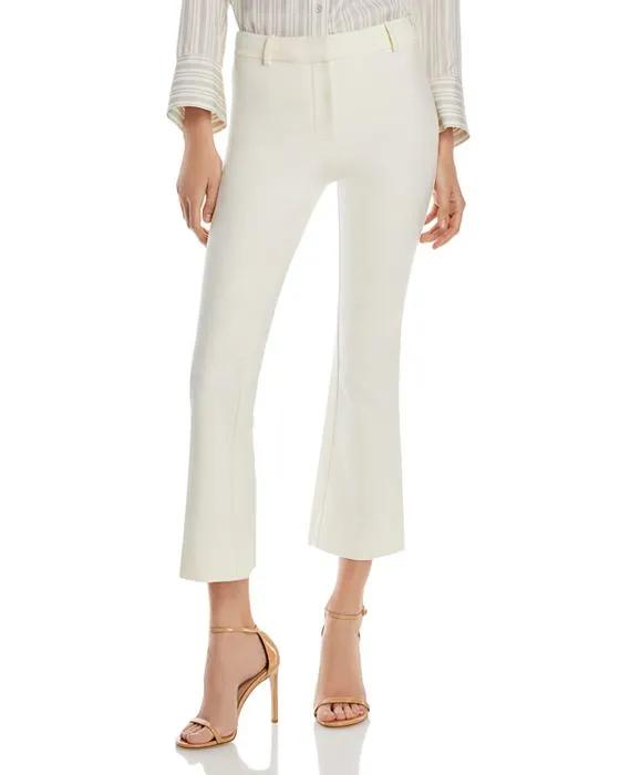 Cropped High Waist Flared Pants