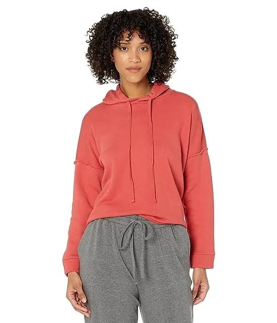 Cropped Hoodie in Organic Cotton French Terry