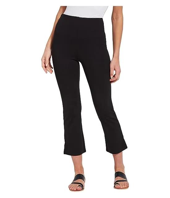 Cropped Kick Flare Pants in Lightweight Ponte