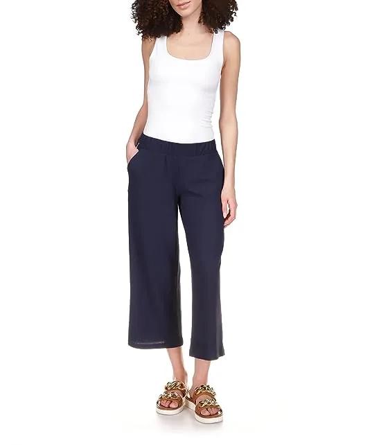 Cropped Pull-On Pants