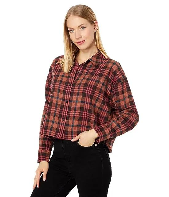 Cropped Shirt Frontier Plaid Flannel