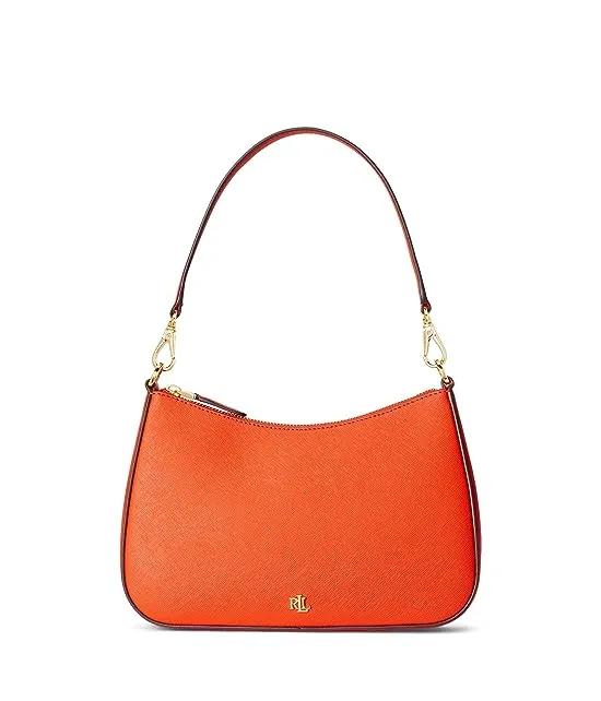 Crosshatch Leather Medium Danni Shoulder Bag