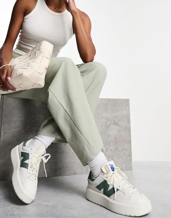 CT302 sneakers in white & green