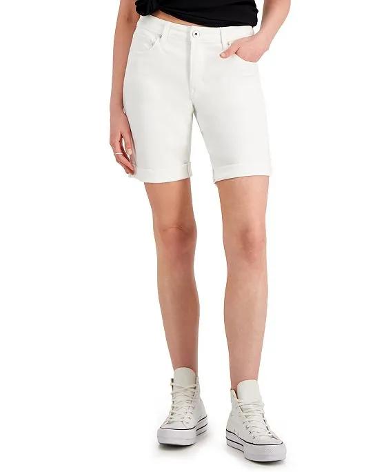Cuffed Denim Bermuda Shorts, Created for Macy's
