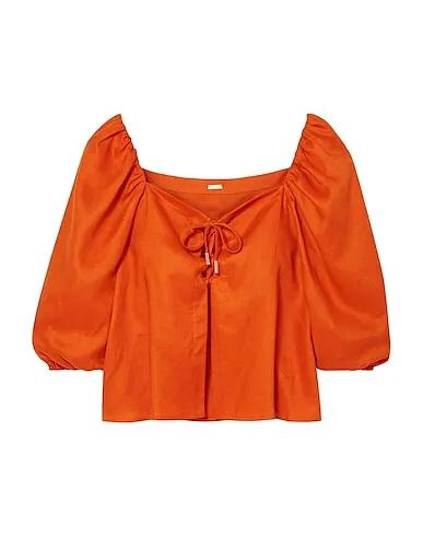 CULT GAIA | Orange Women‘s Linen Shirt