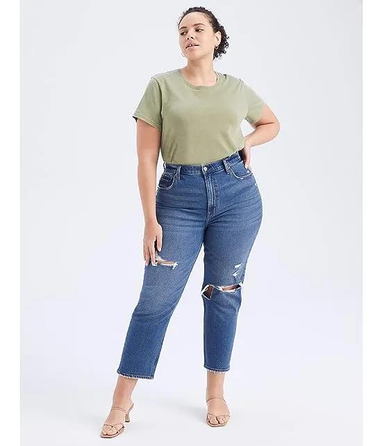 Curve Love 90's Ultra High Rise Straight Jeans