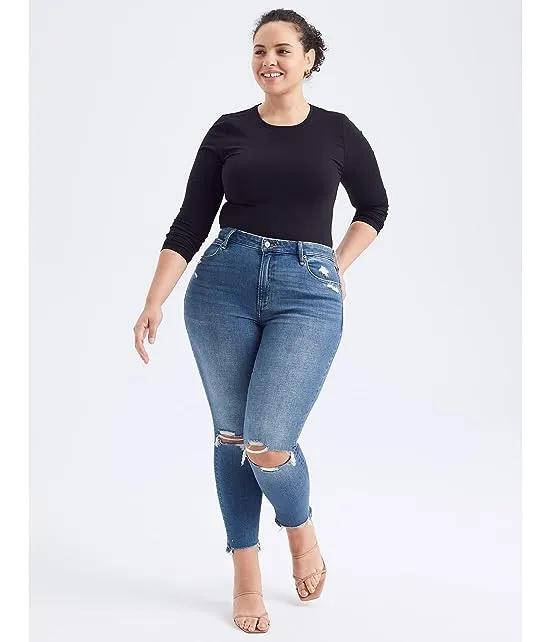 Curve Love High-Rise Super Skinny Ankle Jeans