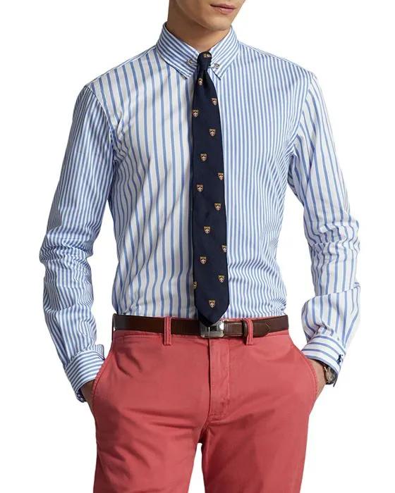 Custom Fit Striped Poplin Fun Shirt