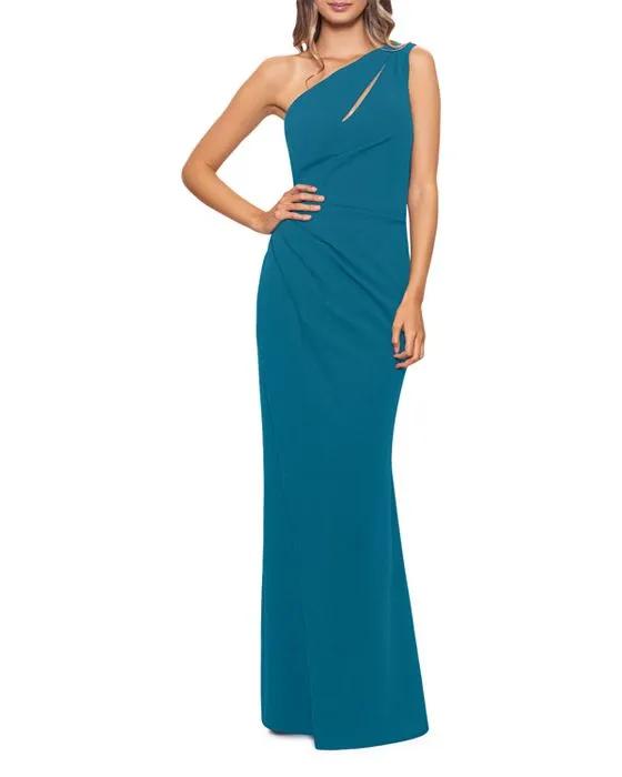 Cutout One Shoulder Gown - 100% Exclusive
