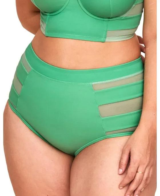 Daeny Women's Plus-Size Swimwear High-Waist Bikini Bottom