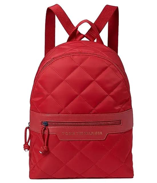Daisy Medium Dome Backpack Quilted Smooth Nylon