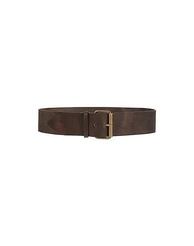 Dark brown Baize High-waist belt