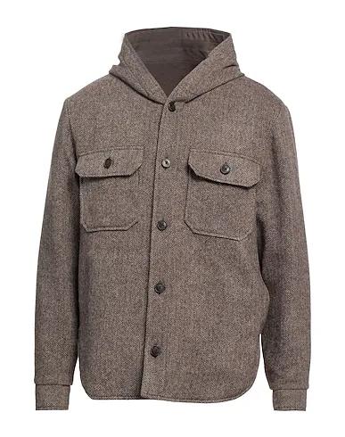 Dark brown Boiled wool Jacket