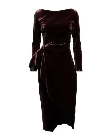 Dark brown Chenille Midi dress