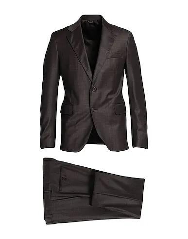 Dark brown Cool wool Suits
