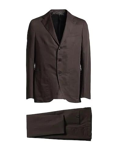 Dark brown Cotton twill Suits