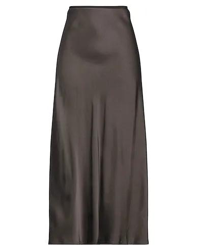 Dark brown Crêpe Maxi Skirts