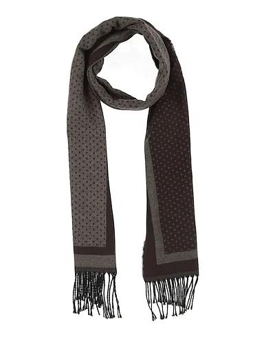 Dark brown Flannel Scarves and foulards