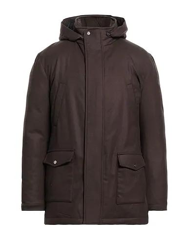 Dark brown Flannel Shell  jacket