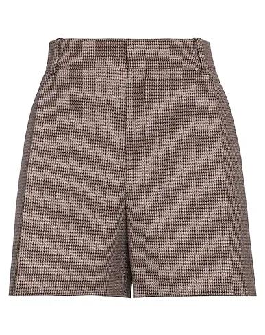 Dark brown Flannel Shorts & Bermuda