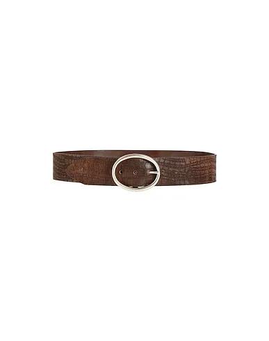 Dark brown High-waist belt