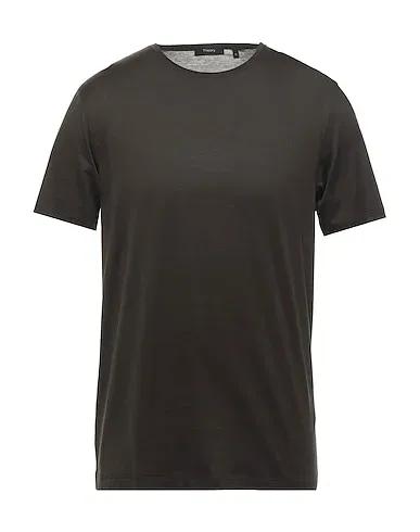 Dark brown Jersey Basic T-shirt