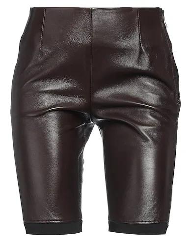 Dark brown Jersey Leather pant