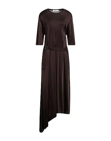 Dark brown Jersey Long dress