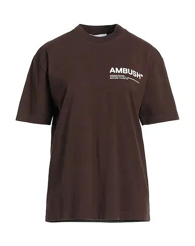 Dark brown Jersey Oversize-T-Shirt