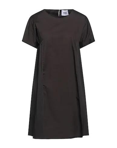 Dark brown Jersey Short dress