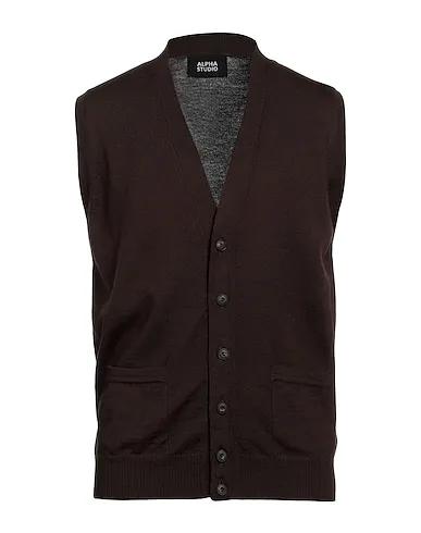 Dark brown Knitted Cardigan