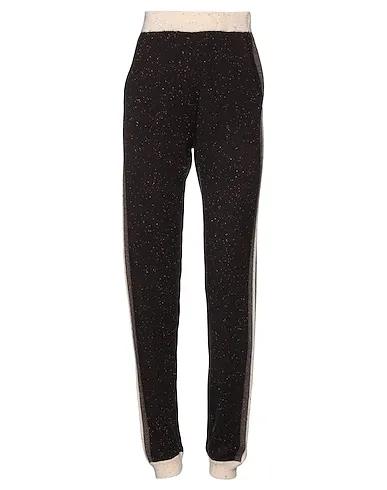 Dark brown Knitted Casual pants