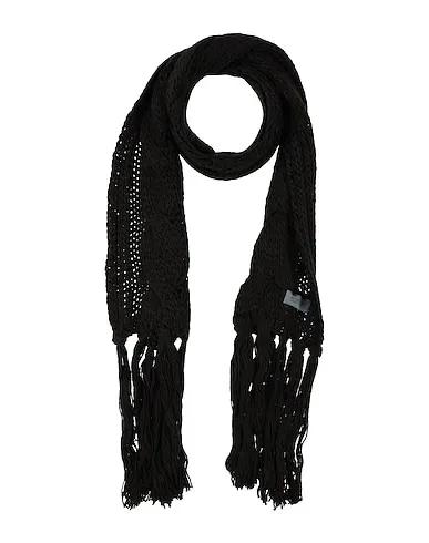 Dark brown Knitted Scarves and foulards
