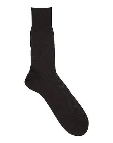 Dark brown Knitted Short socks