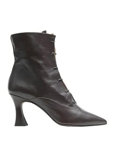 Dark brown Leather Ankle boot