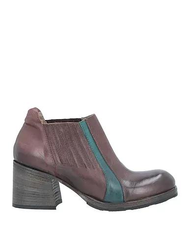 Dark brown Leather Ankle boot