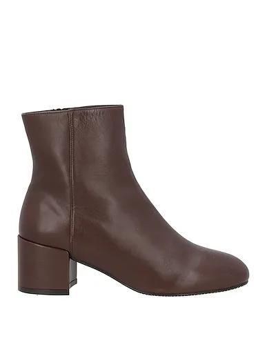 Dark brown Leather Ankle boot